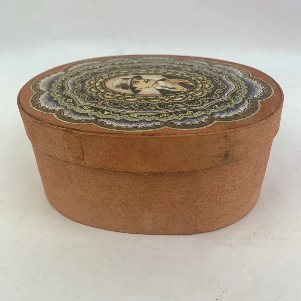 Vintage Dodo Designs Wooden Trinket Box Weird Decor England Button Stash Box